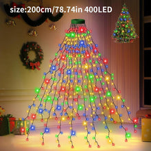Load image into Gallery viewer, 8-Mode LED Christmas Tree Waterfall Lights with Remote Control Ideal for Christmas Tree Decoration and Hanging Lights,Christmas present,Christmas decorations,Decor