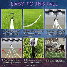 Load image into Gallery viewer, 5M 250LED Spider Web Light, Halloween Spider Web Light, Spooky Halloween Decoration, Indoor Decoration, Gothic Style Bedroom Decoration,Halloween decor