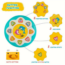 Load image into Gallery viewer, Baby Ocean Projection Lamp Toy, Rotating Light, Adjustable Volume, Music Belly Time, Encourages Crawling & Learning,The ideal Christmas gift