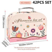 Load image into Gallery viewer, Girls Tea Party Set – Pretend Play Kitchen Toy with Teapot, Cookies & Donuts | Princess Role Play Tea Set Gift for Girls Ages 3–6,Christmas,Gift