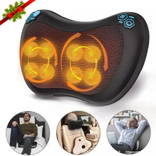 Load image into Gallery viewer, Neck and Back Massager Pillow with 3D Kneading and Heating - Electric Shiatsu Cushion for Ultimate Comfort and Relaxation,Relaxing,Gift,For home,For Car