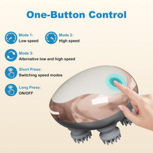 Load image into Gallery viewer, USB Rechargeable Head Massager, Portable Handheld Head Scalp Massager, Multifunctional Pet Hair Massage Tool, Automatic Head Relaxation Tool, Comfort,electric head massager,Travel,For home