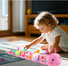 Load image into Gallery viewer, Baby Toys 0 3 6 9 12 Months New Born Baby Boy Girl Gifts, Caterpillar Sensory Musical Toys for 0-6 6-12 Months Old Babies, Tummy Time Toys Newborn Essentials (Pink)