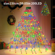 Load image into Gallery viewer, 8-Mode LED Christmas Tree Waterfall Lights with Remote Control Ideal for Christmas Tree Decoration and Hanging Lights,Christmas present,Christmas decorations,Decor