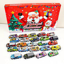 Load image into Gallery viewer, 1Pcs Christmas Countdown Calendar Blind Box with 24-Day Surprise Racing Car Toys, Animals, and Keychains. Perfect for Christmas party gifts, Mystery Birthday Gift, creative birthday and holiday gifts for children,christmas present