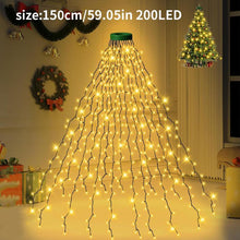 Load image into Gallery viewer, 8-Mode LED Christmas Tree Waterfall Lights with Remote Control Ideal for Christmas Tree Decoration and Hanging Lights,Christmas present,Christmas decorations,Decor