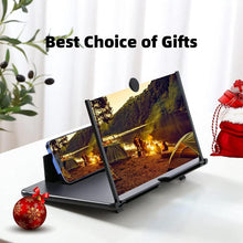 Load image into Gallery viewer, UK Premium 14 Inch Mobile Phone Screen Magnifier Stretch Design 3D HD Mobile Phone Magnification Screen for Watching Movie Videos on All Smartphones Accessories Cellphone Stand Mount