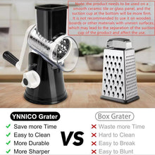 Load image into Gallery viewer, 3 in 1 Multifunctional Rotary Cheese Grater, Manual Vegetable Slicer for Carrot Cucumber Potato, Valentine's Day Gift,Christmas,For home