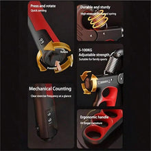 Load image into Gallery viewer, Adjustable Hand Grip Strength Trainer 5-100kg with LCD Display, Hand Grip Exerciser for Home Gym, Arm and Hand Strengthening Workout Equipment, Fitness Training Machine,Gift,Christmas present