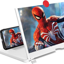 Load image into Gallery viewer, UK Premium 14 Inch Mobile Phone Screen Magnifier Stretch Design 3D HD Mobile Phone Magnification Screen for Watching Movie Videos on All Smartphones Accessories Cellphone Stand Mount