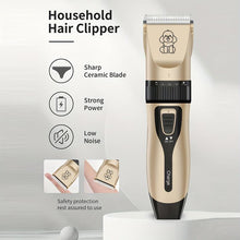Load image into Gallery viewer, 【HOT】Electric Dog Clippers, Rechargeable Cordless Low Noise Hair Clipper Set with Accessories for Dogs, Cats, Horses & Other Pets – Professional Pet Grooming Clippers for Thick Coats,Gift,Christmas
