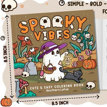 Load image into Gallery viewer, 3 pcs:Spooky Cutie&Spooky Vibes&Trippy Groovy,Coloring Book for Adults and Teens Featuring Adorable Creepy Creatures in Cozy Hygge Moments for Relaxation Gift