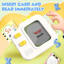 Load image into Gallery viewer, Learning Card Reader Toy, 120 Cards 4 Game Modes, Educational Toy for Kids, Language Toy for Kids, Birthday Gift for Boys and Girls, Talking Flash Cards,Gift