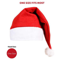 Load image into Gallery viewer, Santa Claus Costume Set for Adults 5 Piece Long Sleeve Felt Red & White Striped Shirt Black Belt Red Hat Beard Perfect for Christmas Festive Season,Christmas Party Accessories