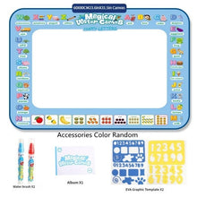 Load image into Gallery viewer, Reusable Magic Watercolor Painting Mat, 80 x 60cm Water Drawing Mat Aqua , Creative Watercolor Drawing Pad for Birthday Gift, DIY Art & Crafts Toy
