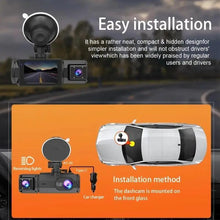 Load image into Gallery viewer, 1080P Car DVR, WiFi 3 Channel CarDVR withInside Camera & Front, Car Dash Camwith 32GB Card, Car Electronics Accessories,For car