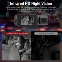 Load image into Gallery viewer, 1080P Car DVR, WiFi 3 Channel CarDVR withInside Camera & Front, Car Dash Camwith 32GB Card, Car Electronics Accessories,For car
