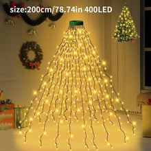Load image into Gallery viewer, 8-Mode LED Christmas Tree Waterfall Lights with Remote Control Ideal for Christmas Tree Decoration and Hanging Lights,Christmas present,Christmas decorations,Decor