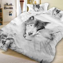 Load image into Gallery viewer, Kensington Homeware 3D Complete Duvet Cover Set 4pcs – Soft Bedding Set with Pillowcases & Bedsheet | Luxury 3D Duvet Set Single/Double/King/S.King