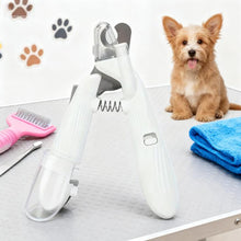 Load image into Gallery viewer, Professional LED Pet Nail Clipper and Nail File with Bright LED Light Safe and Easy Trimming for Cats and Dogs Essential Pet Care Tool to Avoid Over Cutting Perfect Grooming Accessory for Home Use,Suitable for cats and small dogs