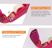 Load image into Gallery viewer, Handheld Tape Dispenser with 2 Rolls Tape, Single-Hand Operation, Safe and Reliable, Ideal for Easter, Mother's Day, Christmas Crafts and Gifts(Blue)