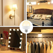 Load image into Gallery viewer, E27 Rechargeable Light Bulb with Remote and Timer, Battery Backup Bulb for Sconces and Lamps, Magnetic Bulbs for Non-Hardwired Fixture, 3 Color Temperatures + 15 RGB Colors, Dimmable, 1 Pack, Smart LED Light