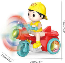 Load image into Gallery viewer, Tricycle Electric 360 Rotation Cartoon Toy Car Music LED Lighting Kids Toy Boy Girl Christmas Gift Electric Tricycle Toy Electric Tricycle Electric Stunt Tricycle 360 Rotation Toy,Gift