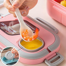 Load image into Gallery viewer, Lunch Box Set, 3 Counts/set Including 1 Lunch Box, 1 Cup & 1 Storage Bag, Portable Leak-proof Lunch Box for Outdoor Camping Picnic, Suitable for Adults and Teens,Gift