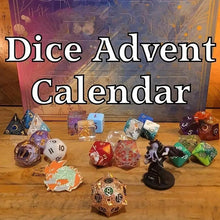 Load image into Gallery viewer, Dice Advent Calendar 2025 – 24 Polyhedral Dice Set for DND, RPG & Tabletop Games | Christmas Countdown Gift for Gamers, Men & Women,Christmas,Gift