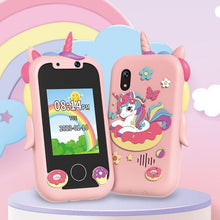 Load image into Gallery viewer, Cute Unicorn Design Toy Phone with Camera Cartoon Multifunctional Kids Phone Toy with Lanyard Fun Pretend Play Camera Toy for Toddlers Boys and Girls Kawaii Birthday Gift Idea for Children Perfect for Creative Play and Imaginative Learning,Christmas,Gift