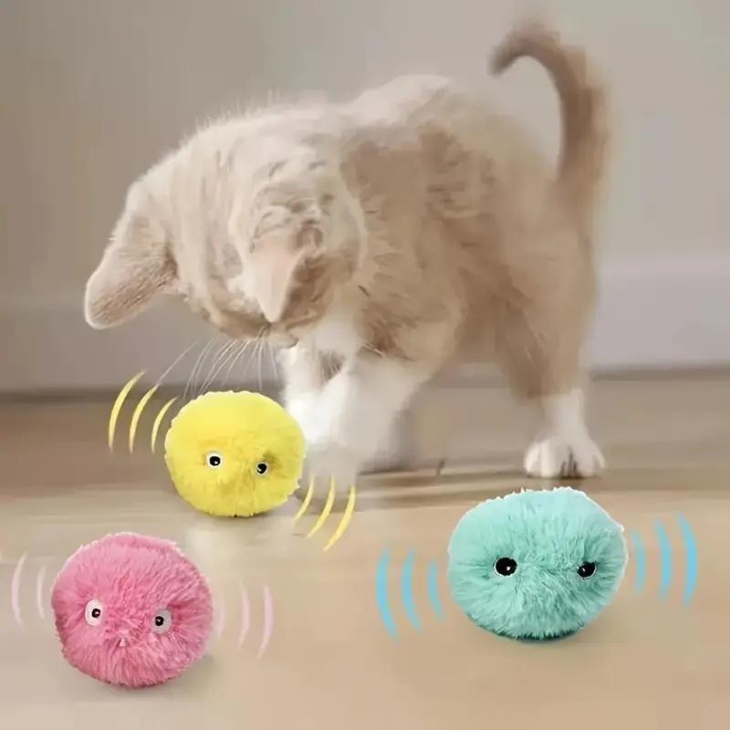 Interactive Cat Teaser Toy Set of 3 – Cute Plush Sound Toys for Cats & Kittens, Fun Indoor Pet Play Toys for Exercise, Training & Bonding, Ideal Pet Supplies for Cats & Small Dogs,Gift,For pet