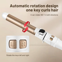 Load image into Gallery viewer, Automatic Rotating Hair Curler, hair waver, 28MM Self Curling Wand Iron with LCD Display 100-230℃, Instant Heat Ionic Curling Iron, Comfort Hair Styling Tool for Home &amp; Salon Use, Hairdressing Tool for Gifts, for Beach Waves Pink
