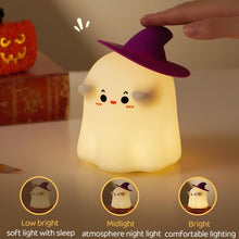 Load image into Gallery viewer, Cute Ghost Design Silicone Night Light,Creative Night Light(USB Rechargeable), Dimmable Decorative Lamp for Home Bedroom Living Room,bedside lamp,lamps bedroom,nightlight
