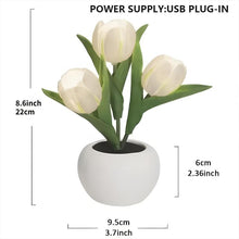 Load image into Gallery viewer, Tulip Lamp LED Simulation Tulip Nightlight with Vase Table Lamp Decoration Suitable for Home, Living Room, Tabletop Decoration, Holiday Gifts, Mood Decorative Lights
