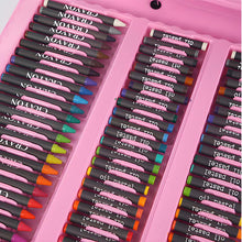 Load image into Gallery viewer, Draw the dream~208pc Deluxe Quality Portable Pink Colouring Art Set in case with Colouring Pencils Painting Set for Boys and Girls,Gift,Christmas
