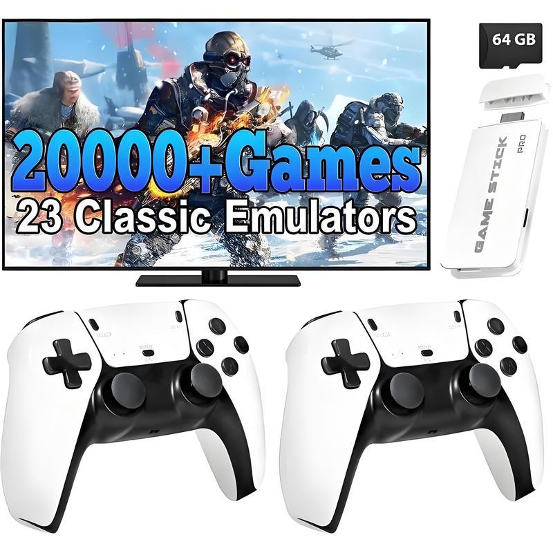 M15 Plus Wireless Retro Gaming Console, 4K HDMI Output Controller, Home Game Console with 20,000+ Games, E-Sports Controller