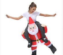Load image into Gallery viewer, Inflatable Santa Claus Costume, 1 Count Inflatable Santa Cosplay, Blow Up Suit for Holiday Party, Birthday Party, Wedding,  Snowman Inflatable, Christmas Party Accessories
