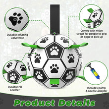 Load image into Gallery viewer, Durable Dog Soccer Ball with 9 Grab Tabs for Outdoor &amp; Water Play, Perfect Gift for Pets,Herding Ball for Dogs,Get your dog in on the Halloweenfun with a dog soccer ball
