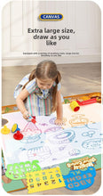 Load image into Gallery viewer, Educational Cute Cartoon Magic Water Drawing Mat, Large Absorbent Watercolor Painting Mats with Accessories Kit, Ideal Birthday Gift, Craft Supplies
