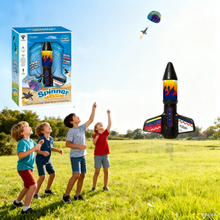 Load image into Gallery viewer, Electric Rocket Launcher Toy, Motorized Air Rocket Toy, Launches Rocket Up to 164 Feet, Fun Outdoor Toys, Self-launching Rocket Toy for Kids
