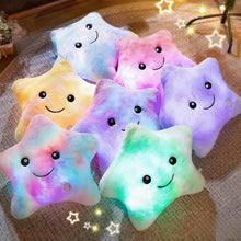 Load image into Gallery viewer, Light up pillow, Cuddly Cushion,LED Star Pillows,Light up cushion,Star toy,Sensory toys for autism,Glow pals,Glowing Luminous Light Up Soft Flashing Light Cushions(Colorful)
