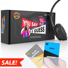 Load image into Gallery viewer, Lip Reading Party Game You SAY I Guess Headphone Challenge Card Game for Adults with 40000 Funny Phrase Combos Perfect for Game Night,For party,Gift
