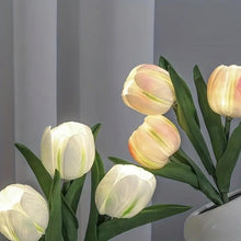 Load image into Gallery viewer, Tulip Lamp LED Simulation Tulip Nightlight with Vase Table Lamp Decoration Suitable for Home, Living Room, Tabletop Decoration, Holiday Gifts, Mood Decorative Lights
