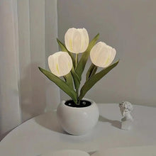 Load image into Gallery viewer, Tulip Lamp LED Simulation Tulip Nightlight with Vase Table Lamp Decoration Suitable for Home, Living Room, Tabletop Decoration, Holiday Gifts, Mood Decorative Lights
