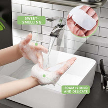 Load image into Gallery viewer, 6 Boxes (300 Sheets) Mini Disposable PortableTravel Paper Hand Soap Sheets for OutdoorCamping Hiking,Good product for tarvel,Essential items for children at school
