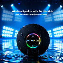 Load image into Gallery viewer, Waterproof Wireless Speaker, LED Bluetooth Shower Speaker.USB Recharger,Flash the frequency according to the rhythm,Portable Perfect Speaker for Beach, Shower &amp; Home Audio Cable Wireless Rechargeable, Smartphone Bathroom Speaker,Gift,christmas present
