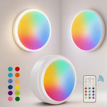 Load image into Gallery viewer, LED  Night Light, Battery Powered LED Cabinet Light With Remote &amp; Touch Control For Closets, Bedroom Walls, Cabinets, Walkways，lighting，Decor
