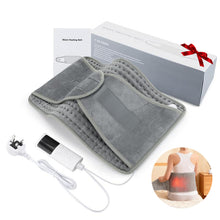 Load image into Gallery viewer, Electric Heating Pad for Waist, 9 Heating 4 Timer Settings Heated Cushion for Back Menstrual Stomach Shoulders Warmer, UK Plug,Gift for parents
