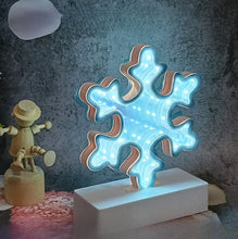 Load image into Gallery viewer, 【Christmas theme】Sensory Infinity Mirror Calming Visual Effect Battery Powered (3 AA batteries are needed),Nighting,Lamp,Decor,Christmas gift
