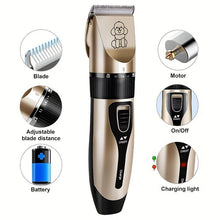 Load image into Gallery viewer, Electric Dog Clippers, Rechargeable Cordless Low Noise Hair Clipper Set with Accessories for Dogs, Cats, Horses &amp; Other Pets – Professional Pet Grooming Clippers for Thick Coats,Gift,Christmas
